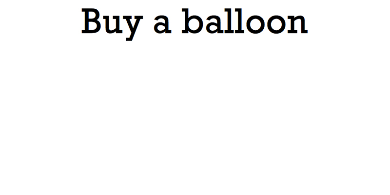 buy a balloon