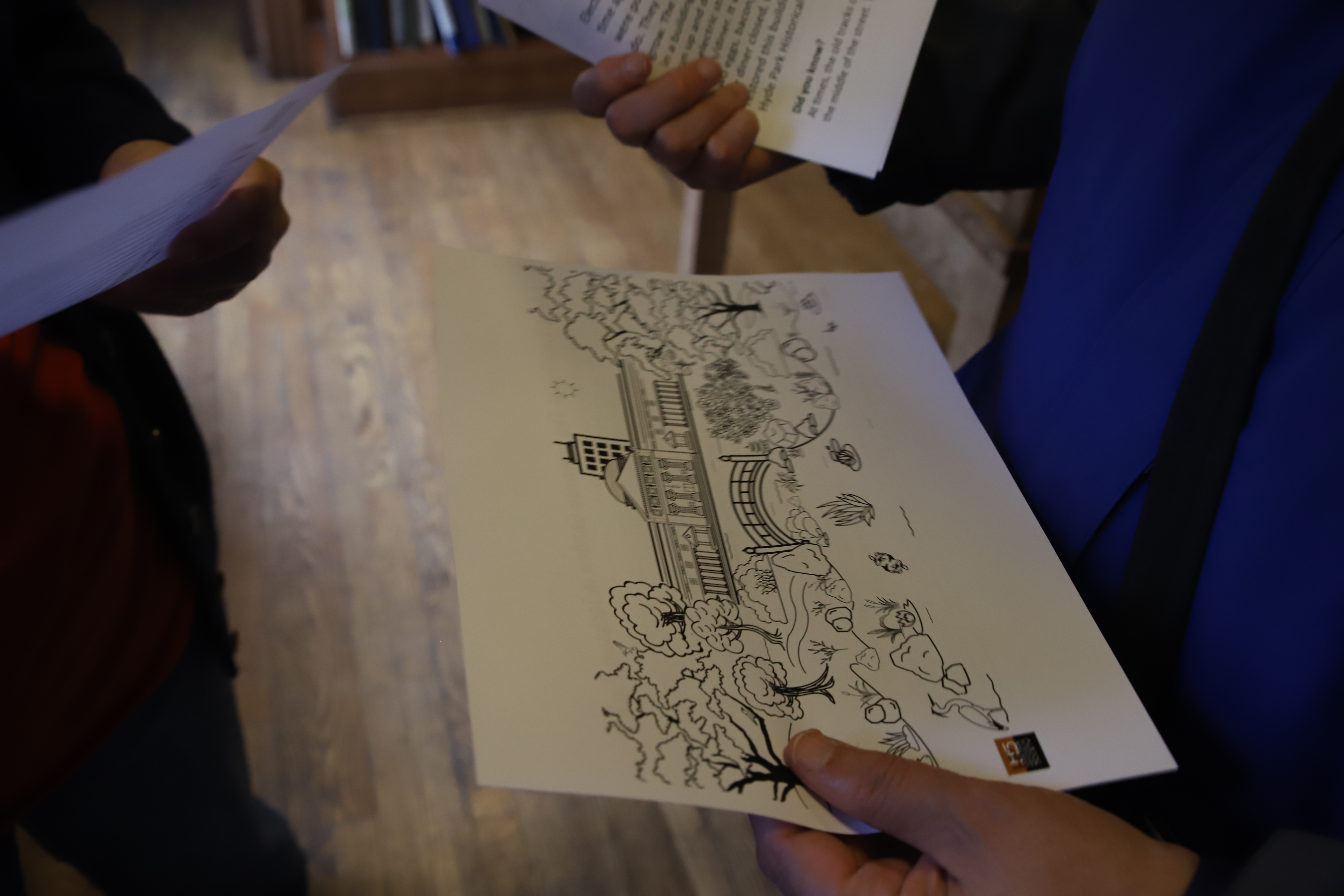 Children's coloring activity provided at Open House Chicago | photo by Jana Simovic